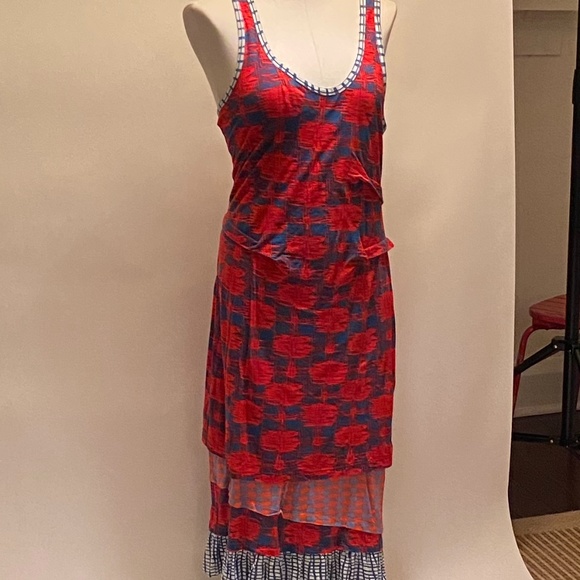 MARC JACOBS sleeveless red patterned dress - Picture 2 of 9